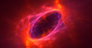 Soyut çok renkli fraktal ışık arkaplanı 3B görüntüleme