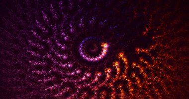 Soyut çok renkli fraktal ışık arkaplanı 3B görüntüleme