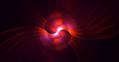 Soyut çok renkli fraktal ışık arkaplanı 3B görüntüleme