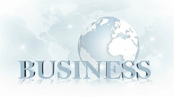 ビジネスやインターネット概念のグローバル ネットワークの レンダリング イメージの背景の前にビジネスの — ストック写真