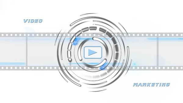 Video Marketing Online Business Concept on white background