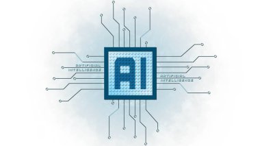 AI-yapay zeka arka plan-siber teknoloji ve otomasyon soyut kavramı