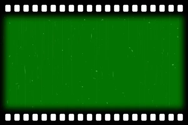 Old Film Effect Green Screen — Stock Photo, Image