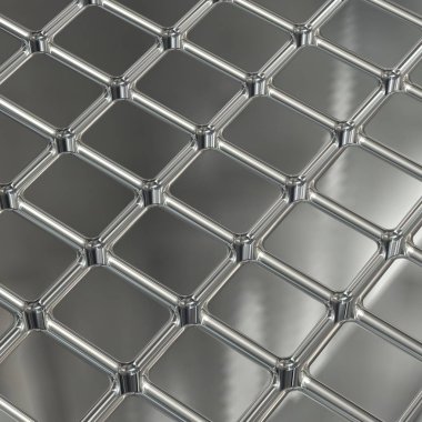 gümüş metal küpler arka plan - 3d render