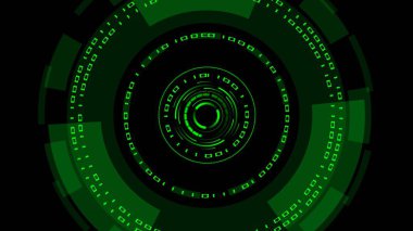 Dijital sistem teknolojisi teması - siber internet ya da ağ konsepti - 3D illüstrasyon