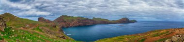 Panorama. Okyanus ve Madeira Adası çevreleyen görünümü