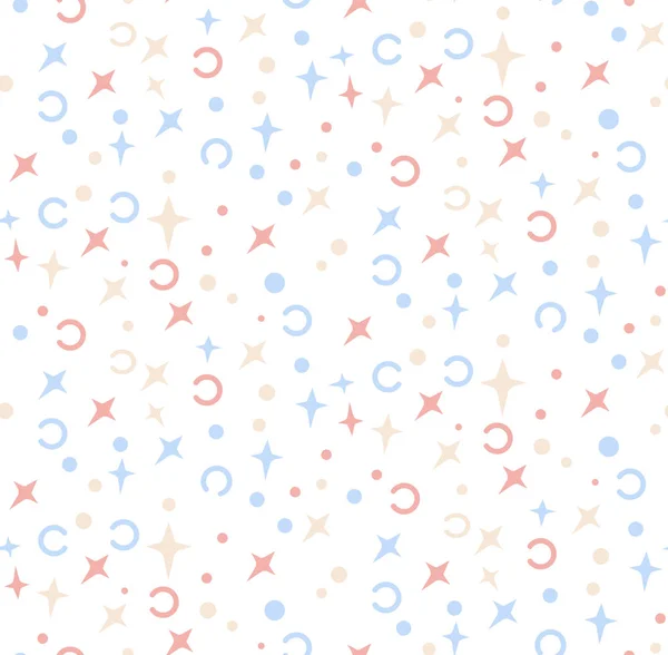 Vektör seamless modeli. Minimalist arka plan. Nokta yıldız.