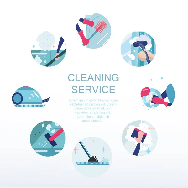 Cartel vectorial para servicios de limpieza . Vectores De Stock Sin Royalties Gratis