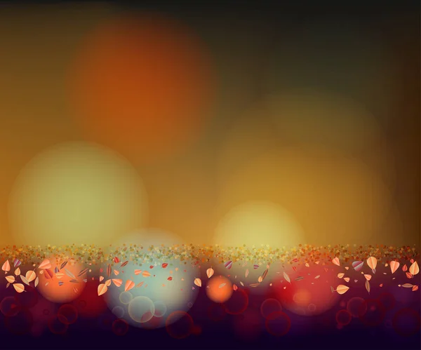 Fall sale web banner with bokeh