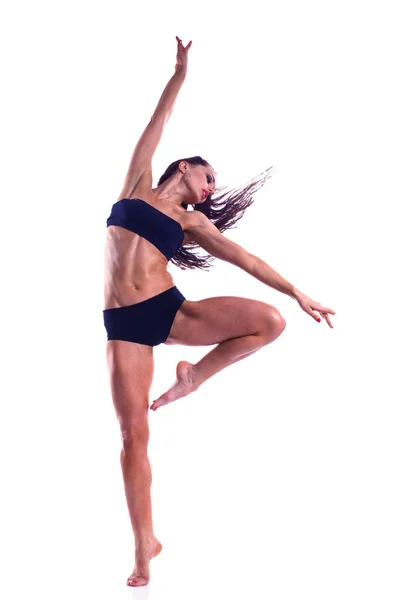 Stylish and young modern style dancer jumping — Stock Photo, Image