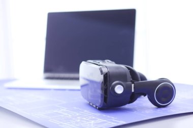 Bilgisayarlı sanal gerçeklik gözlükleri. İş. 3D teknoloji