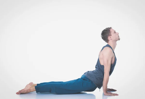 Young man practicing yoga. Yoga. Yoga Instructor — Stock Photo, Image