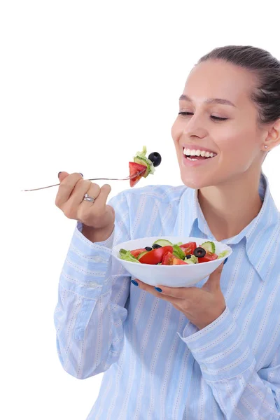 A beautiful girl eating healthy food. Beautiful girl Royalty Free Stock Images