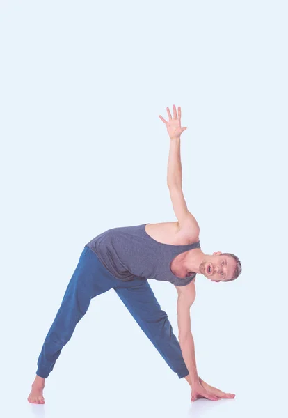 Young man practicing yoga. Yoga. Yoga Instructor — Stock Photo, Image