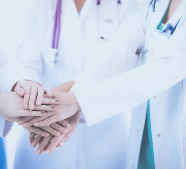 Врачи и медсестры в команде медиков — стоковое фото