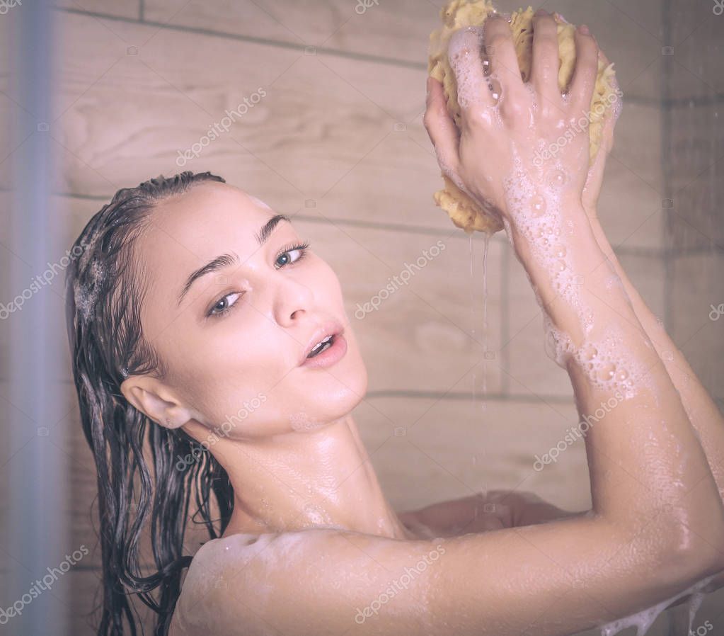 Beautiful Busty Brunette Katie Fey Shows Off Her Perfect Natural Breasts While Teasing In The Shower, Proving Once Again, She Is A Total Damn Hottie! See Her Full Remastered Collection & This Full Video At