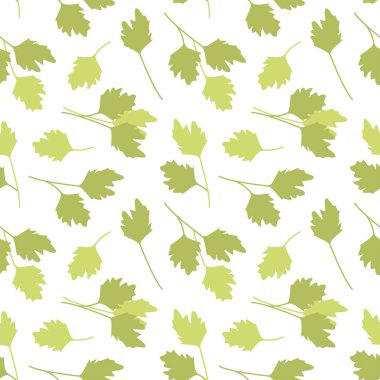 Sorunsuz vektör desen kişniş yaprakları