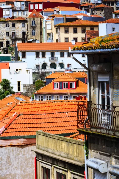 Porto, Portugal vista aérea da cidade velha — Fotografia de Stock