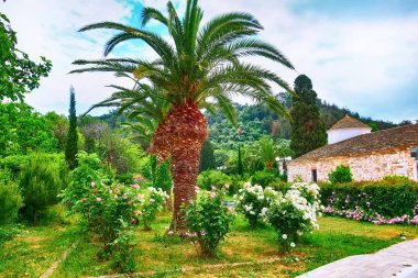 Thassos sermaye, Limenas, Yunanistan Kilisesi ile görüntüleyin.