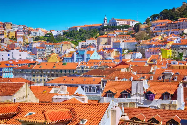 Panoramiczny widok Lizbona, Portugalia — Zdjęcie stockowe