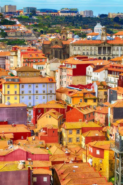 Porto, Portugal old town aerial view