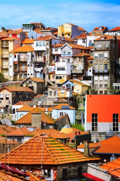 Oporto, Portugal Vista aérea del casco antiguo — Foto de Stock