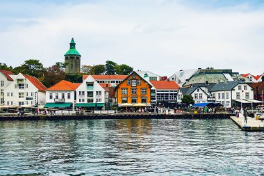 Stavanger, Norveç şehir merkezi görünümü