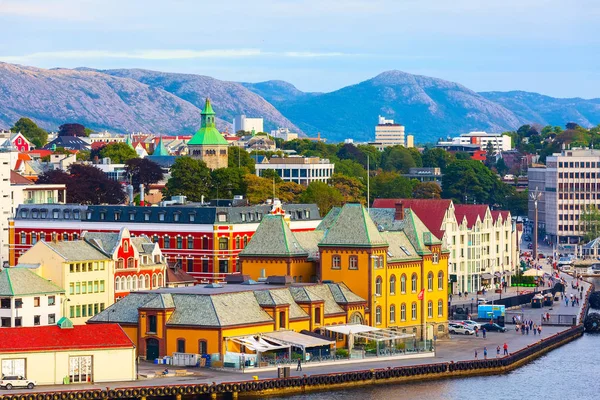 Stavanger, Norveç şehir merkezi görünümü