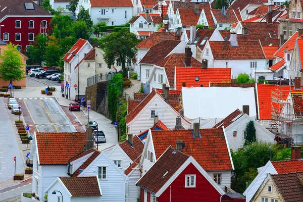 Stavanger, Norvégia városközpont kilátás — Stock Fotó