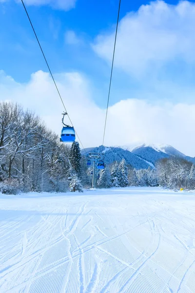 Comprensorio sciistico Bansko, Bulgaria, skilift — Foto Stock