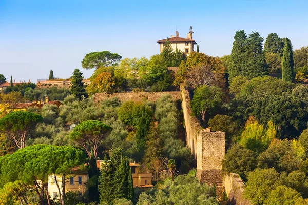 Vista aérea de Florencia, Italia y los jardines de Boboli — Foto de Stock