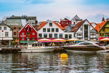 Stavanger, Norveç şehir merkezi görünümü