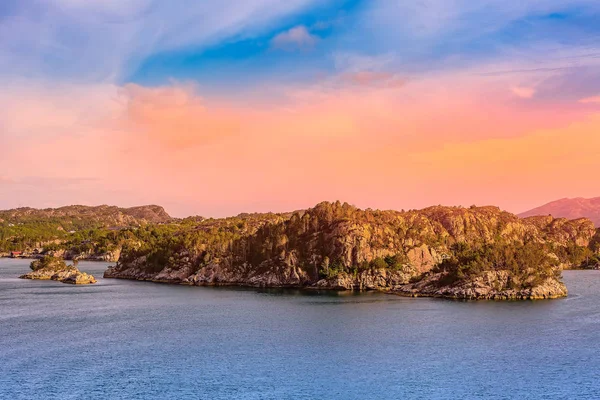 Norway sunset fjord landscape