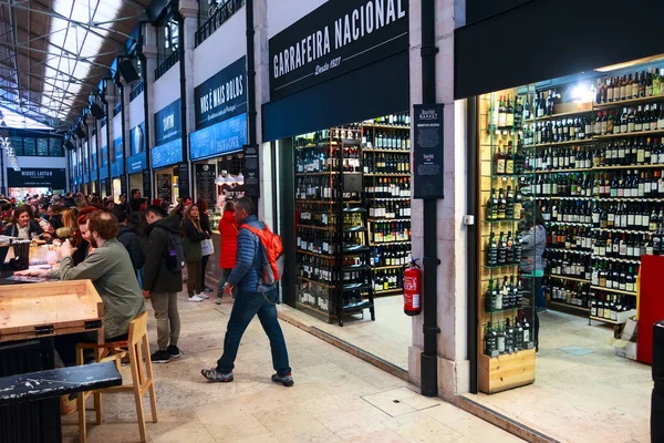 Food Market Mercado da Ribeira in Lisbon, Portugal — Stock Photo, Image