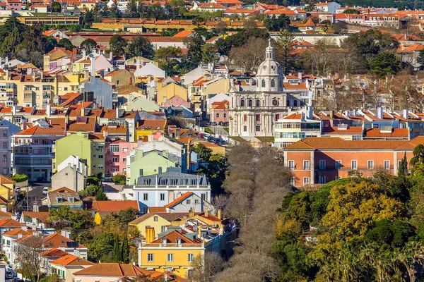 Panoramiczny widok Lizbona, Portugalia — Zdjęcie stockowe