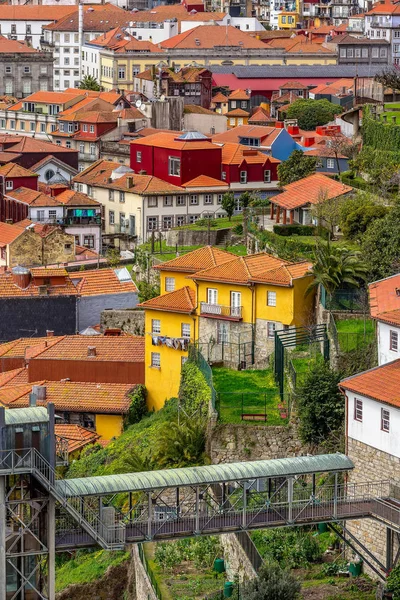 Oporto, Portugal Vista aérea del casco antiguo —  Fotos de Stock