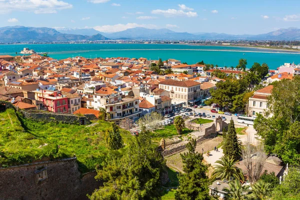 Nafplio, Görögország légi felvétel — Stock Fotó