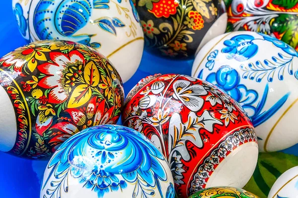 Russian traditional Easter eggs — Stock Photo, Image