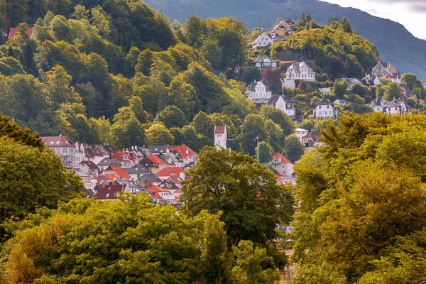 Bergen, Noruega vista panorámica — Foto de Stock