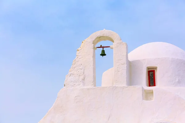 화이트 파라포르티아니 교회, 섬 미코노스, 그리스 — 스톡 사진