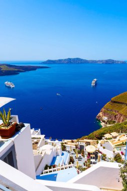 Yunanistan 'da Santorini Adası evleri