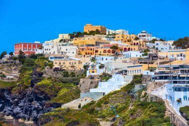 Imerovigli, Santorini, Yunanistan Panoraması