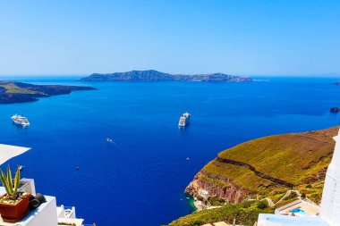 Yunanistan 'da Santorini Adası evleri