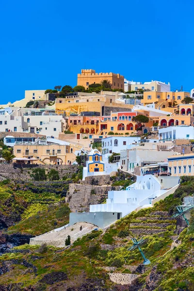 雅典，希腊圣托里尼岛的全景 — 图库照片