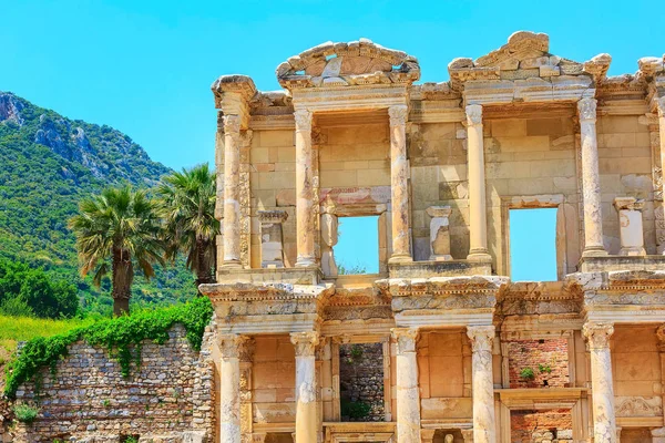 Celsus Bibliotheek in Efeze, Turkije — Stockfoto