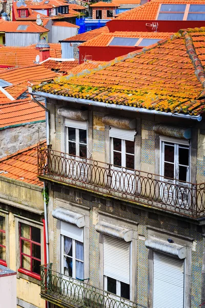 Oporto, Portugal Vista aérea del casco antiguo — Foto de Stock