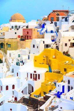 santorini Island, Yunanistan Oia Köyü