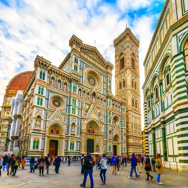 Vaftizhane ve Duomo, Floransa, İtalya Meydanı — Stok fotoğraf