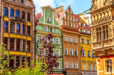 Wroclaw, Polonya Rynek Market Square evler
