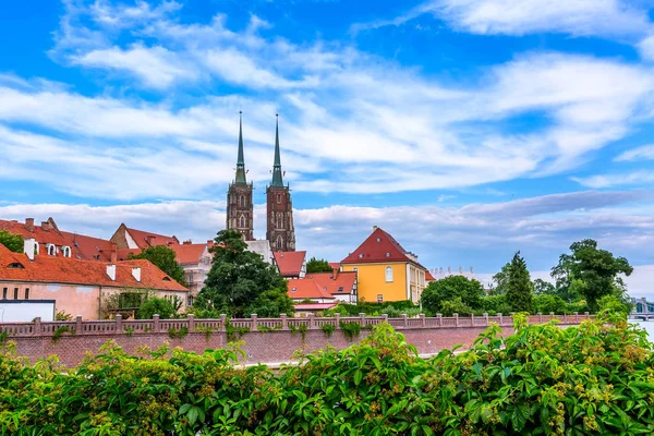 Wrocław, Polska Wyspa Ostrów Tumski — Zdjęcie stockowe